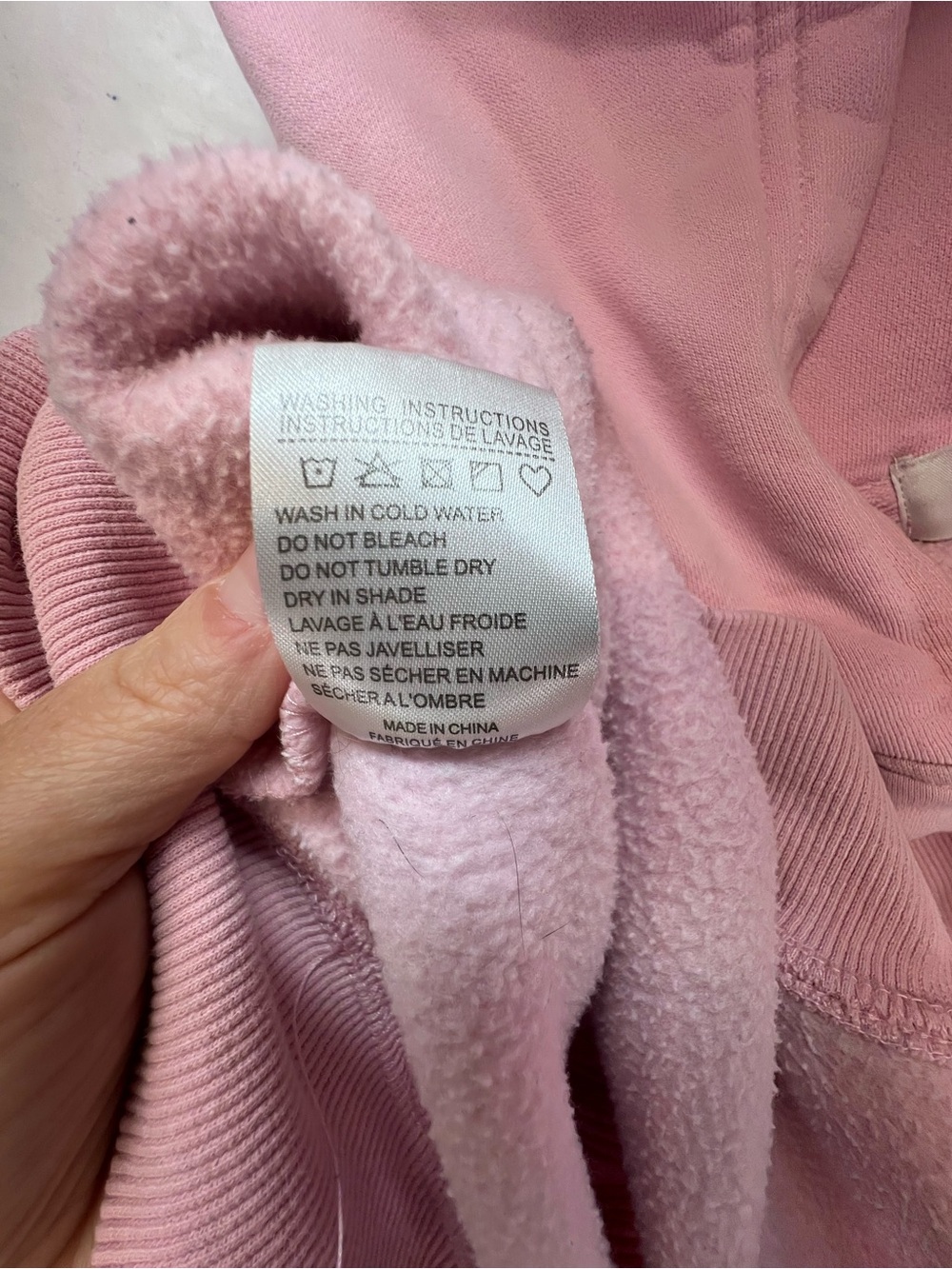 Pink Palm Puff Everything Comes In Embroidered Waves Hoodie Large - Picture 13 of 16